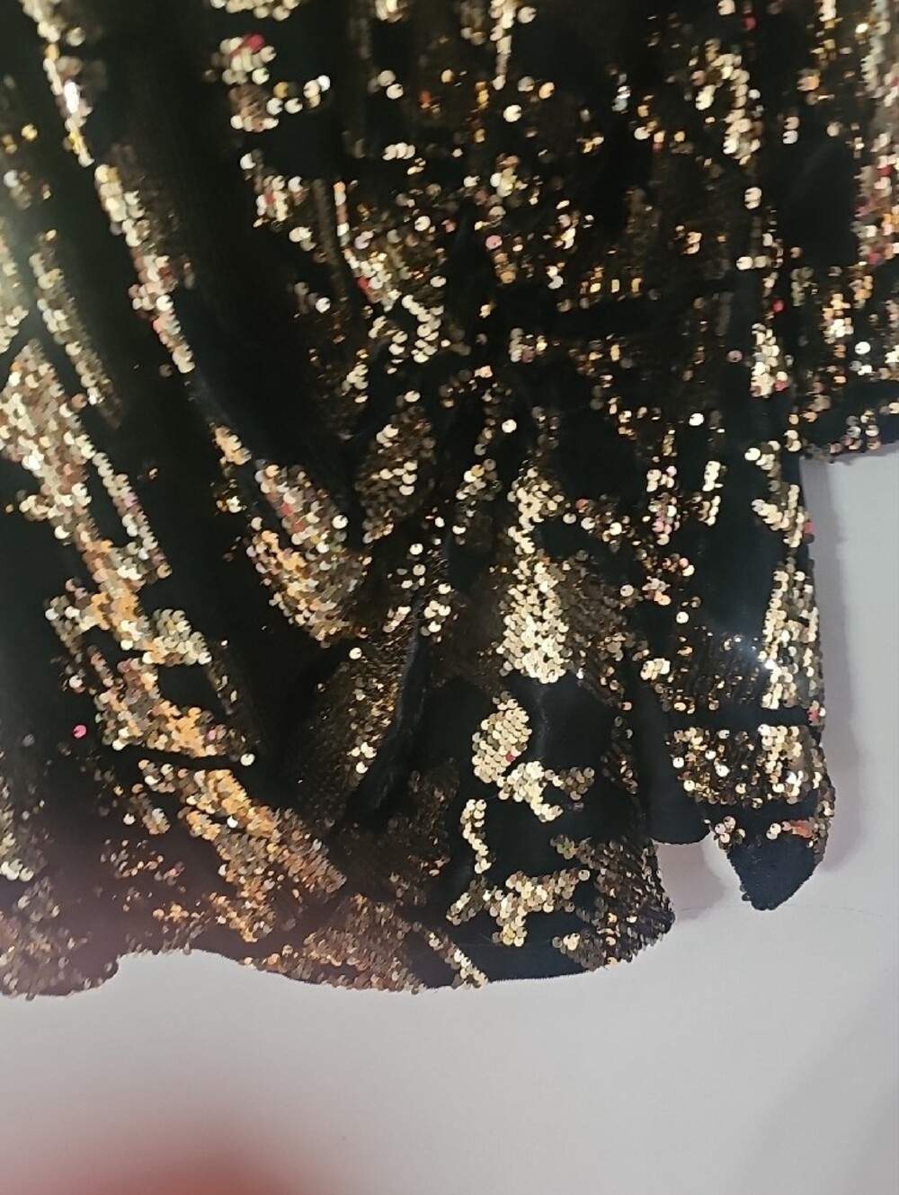 Alluring Black & Gold Sequin Mini Dress by Zilingo - Picture 5 of 6